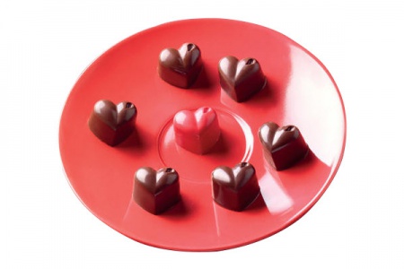 Moule à chocolat en silicone coeur