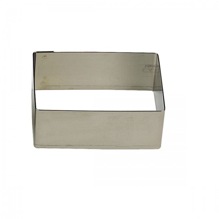 Rectangle en inox 12 cm x 4 cm