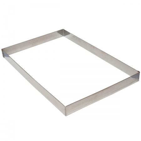 Rectangle en inox 36 cm x 26 cm