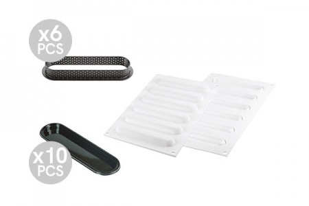 Kit Tarte Ring Oblong moule en silicone + cadre