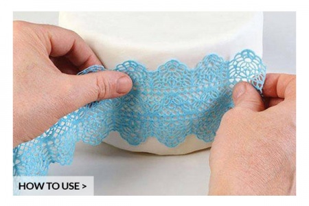 Tapis pour dentelle comestible