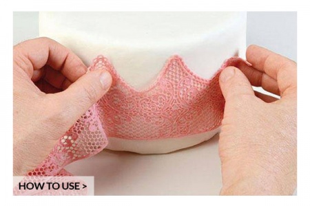 Tapis pour dentelle comestible