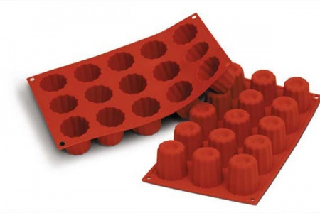 Moule à cannelé en silicone 4,5 cm