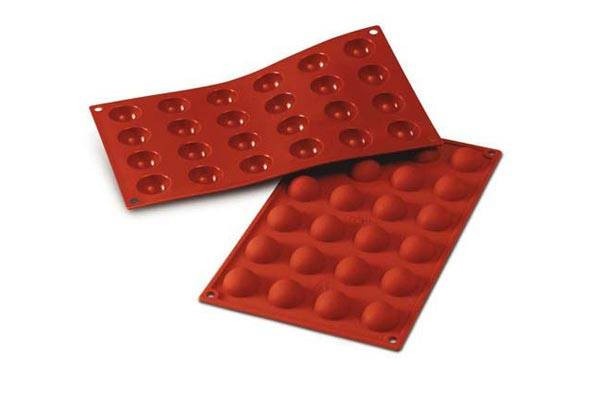 moule demi sph�re silicone 3 cm