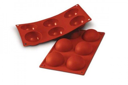 Moule demi-sphère en silicone 6 cm