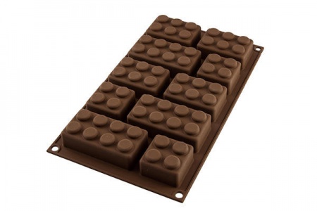 Moule brique à jouer en silicone