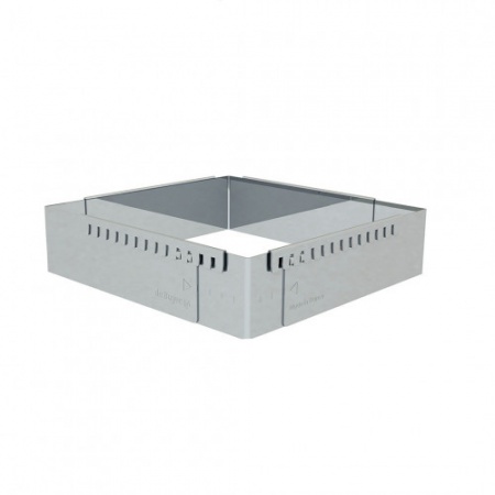 Cadre ajustable en inox, hauteur 5 cm