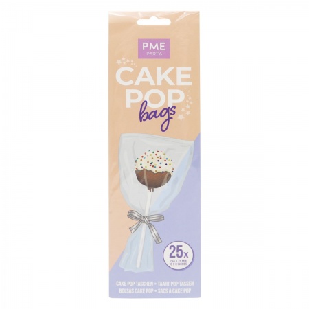 Sachets pour cake pops x25 avec liens