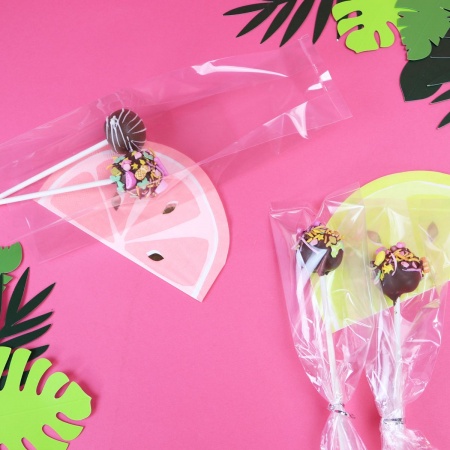 Sachets pour cake pops x25 avec liens