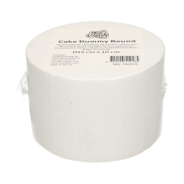 G�teau polystyr�ne rond 15 cm, hauteur 10 cm