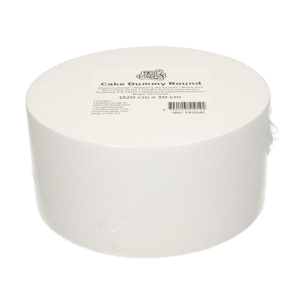 G�teau polystyr�ne rond 20 cm, hauteur 10 cm
