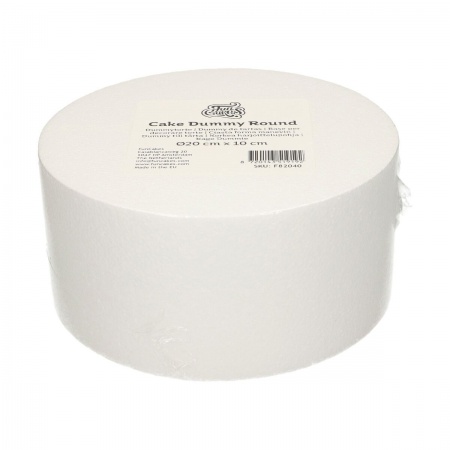 Gâteau polystyrène rond 20 cm, hauteur 10 cm