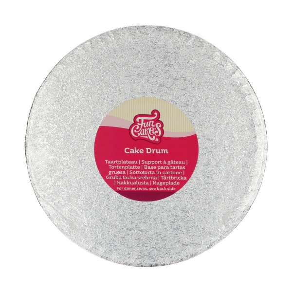 Cake drum rond 27,9 cm argent