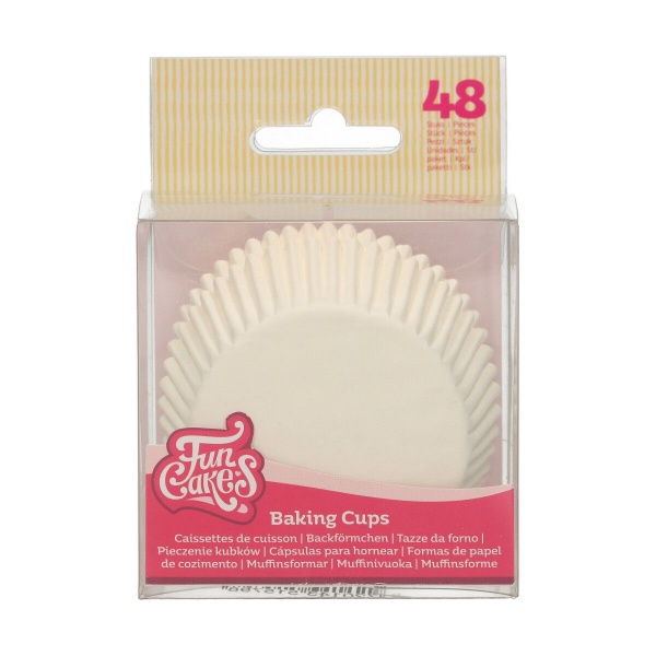 Caissettes � cupcake blanche x48
