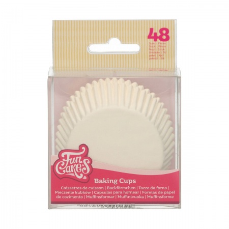 Caissettes à cupcake blanche x48