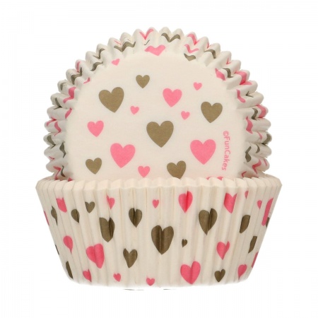 Caissettes à cupcake coeur