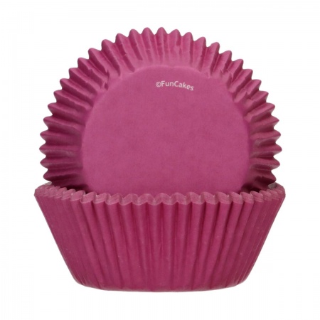 Caissettes à cupcake rose foncé x48
