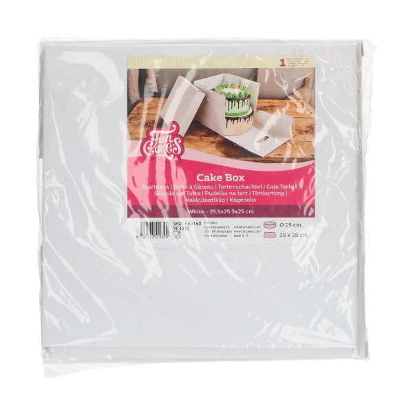 Bo�te � g�teau c�t� 25 cm, hauteur 25 cm