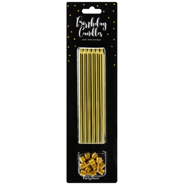 Bougie dor�e longue x12