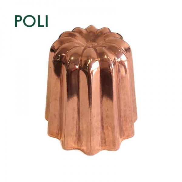 Moule � cannel� en cuivre 45 mm x6