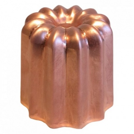 Moule à cannelé en cuivre 55 mm x6