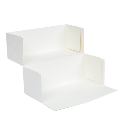 Boîte à Buche Semelle & Pique Déco 30cm Blanc