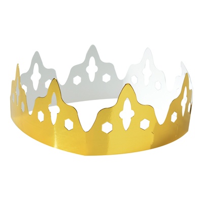 Couronne dorée pour la galette des rois