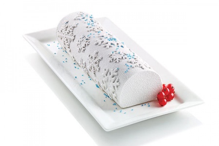 Moule à bûche flocons Frozen