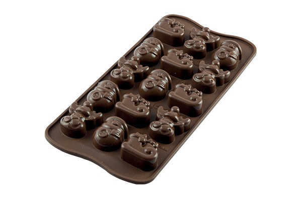 Moule � chocolat en silicone Winter