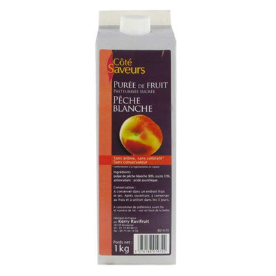 Purée de pêche blanche 1 kg