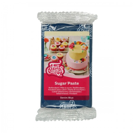 Pâte à sucre bleu denim 250 g