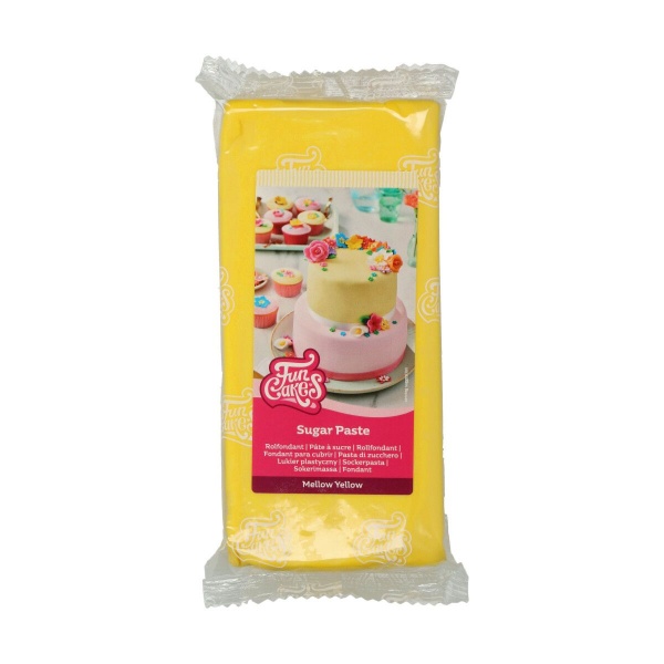 Pâte à sucre Pastkolor jaune pastel 250g - Au bonheur du gateau