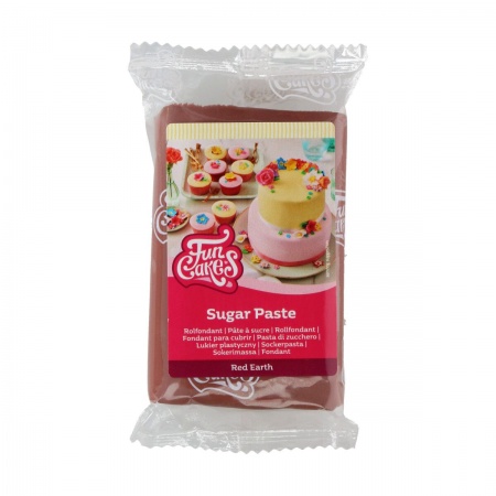 Pâte à sucre rouge terre 250 g