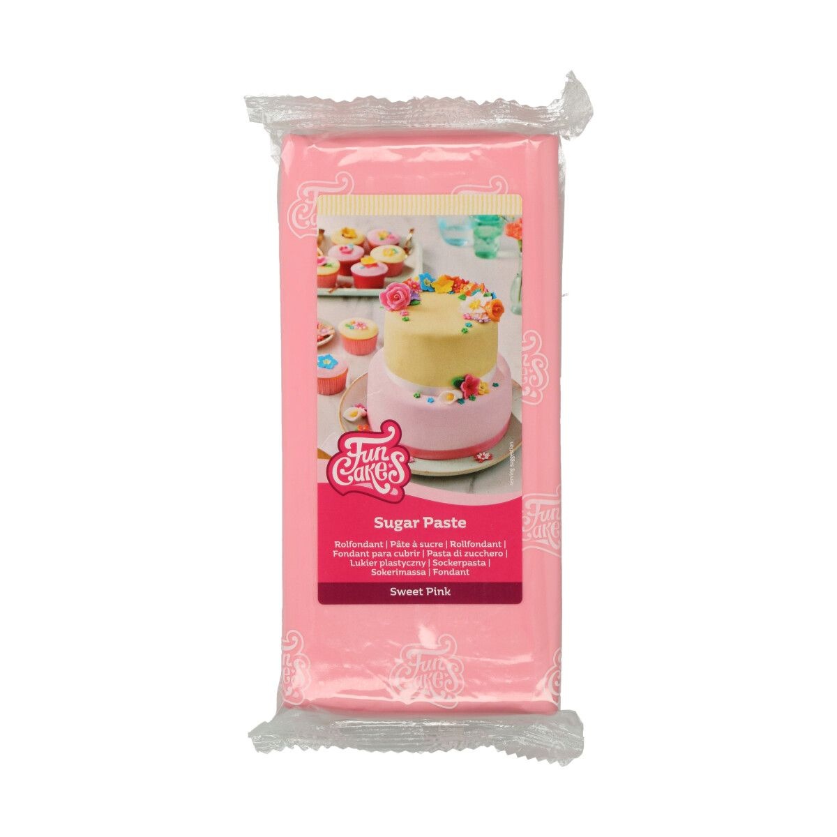 Pâte à Sucre Rose fuchsia 100 g - Pâte à sucre de couleur rose