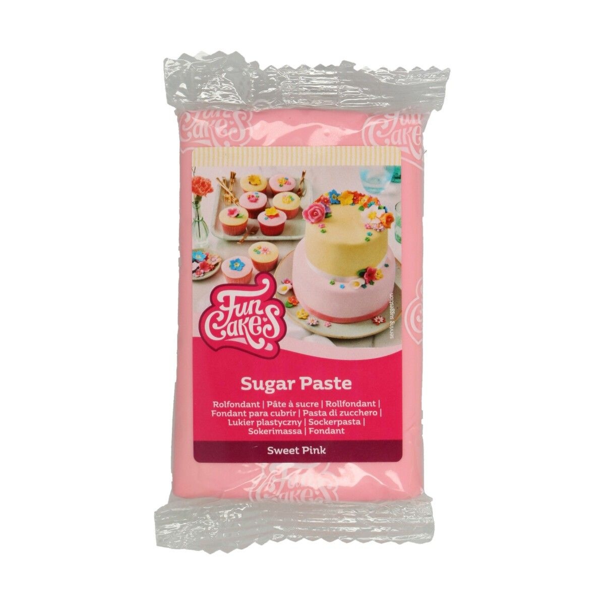 Pate a sucre rose sans huile de palme 250 g - Boutique pate a sucre