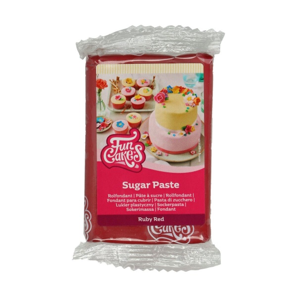 P�te � sucre rouge bordeaux 250 g