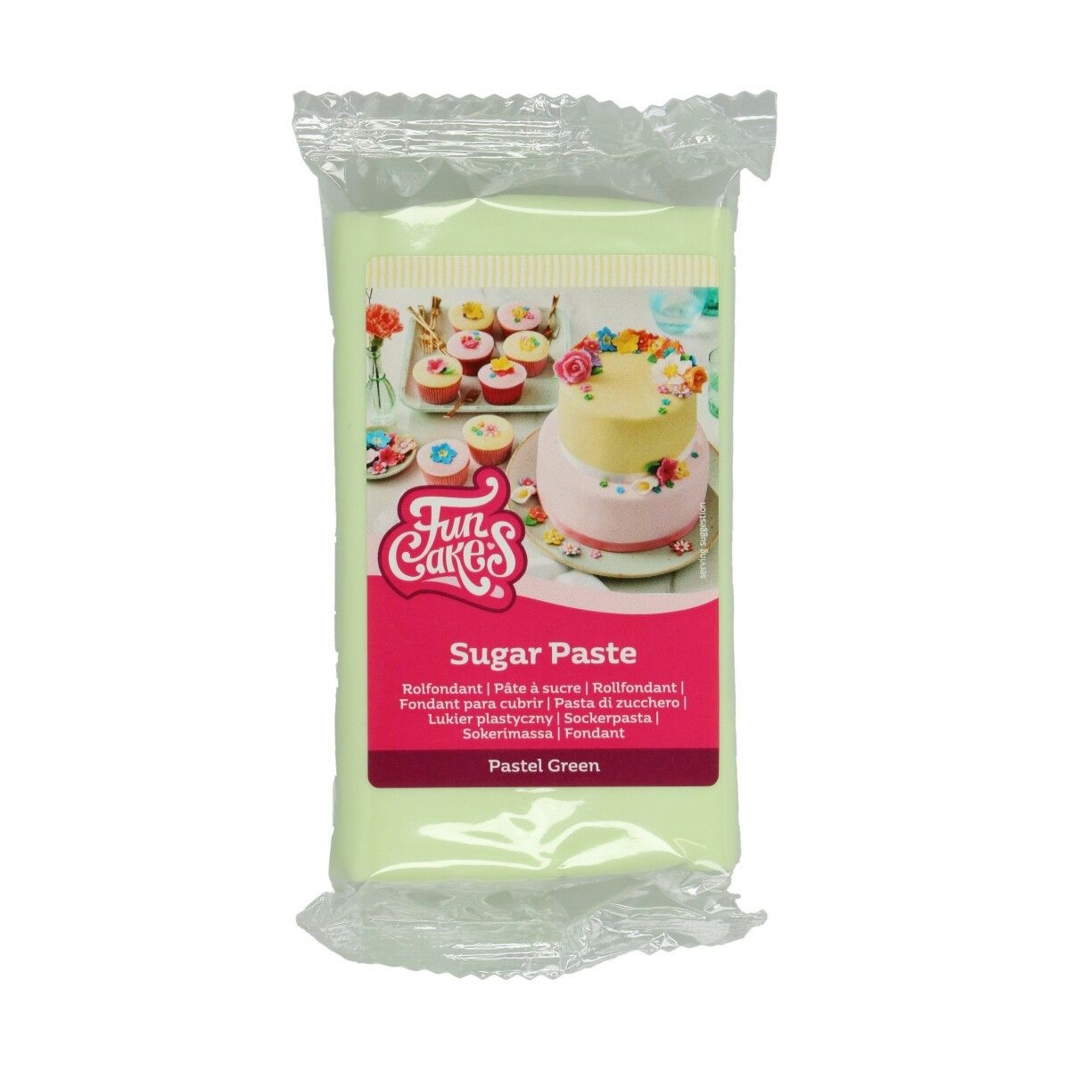 Pâte à sucre vert pastel 250 g