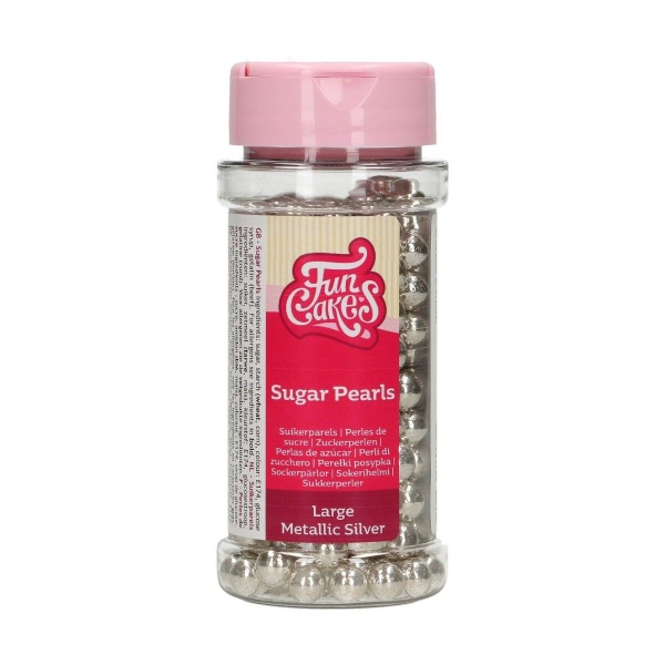 Perle argent maxi en sucre