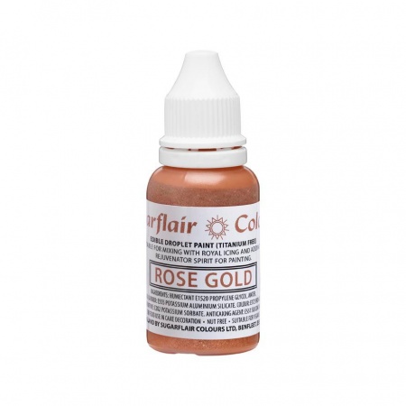 Peinture alimentaire rose gold