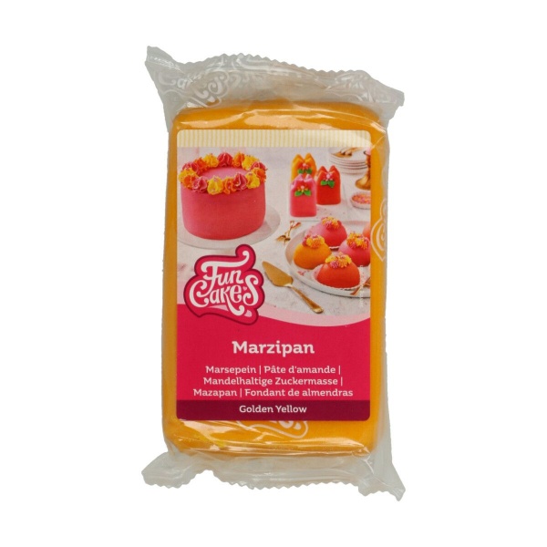 P�te d'amande jaune fonc� 250 g