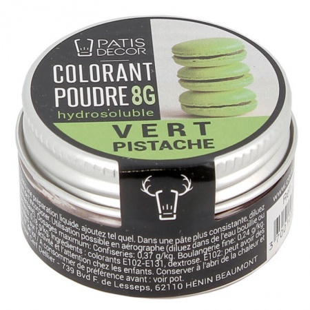 Colorant en poudre vert clair 8 g