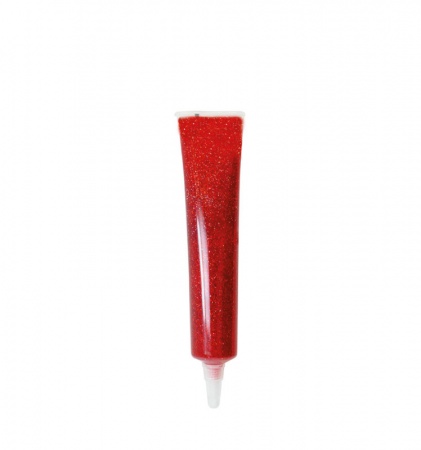 stylo décor rouge irisé