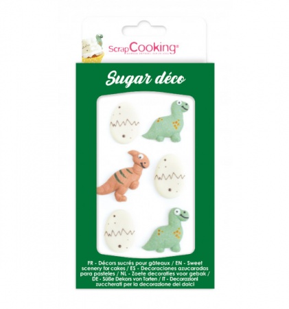 Décor en sucre dinosaures