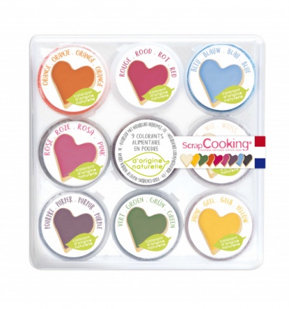 Colorants naturels en poudre x9