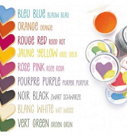 Colorants naturels en poudre x9