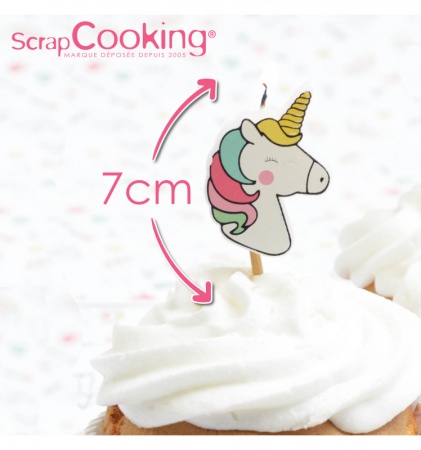 Bougie licorne x8