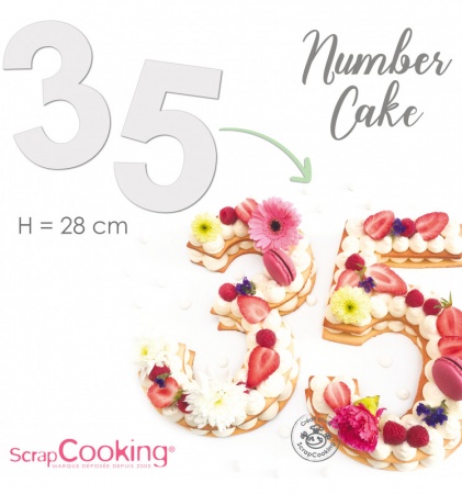 Gabarit chiffre pour number cake x9