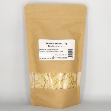 Amande &eacute;ffil&eacute;e 125 g