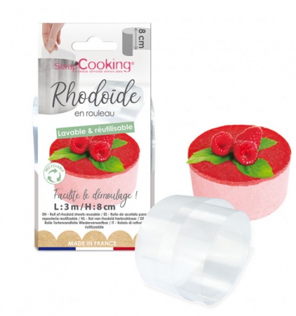 Bande de rhodoïd hauteur 8 cm x 3 m