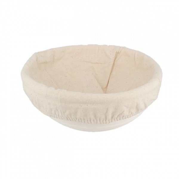 Banneton rond pain 500 g avec lin